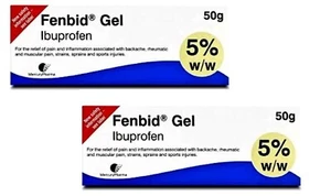 Ibuprofen Topical Gel Rapid Pain Relief Back Rheumatic Muscular 2 Packs x 50G - Picture 1 of 3