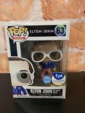 ELTON JOHN RED WHITE & BLUE FUNKO POP VINYL FIGURE #63 RARE Glitter FYE Excl