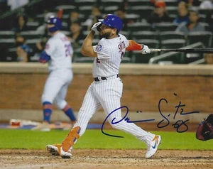 Autographed DOMINIC SMITH New York Mets 8x10 photo- COA - Picture 1 of 1