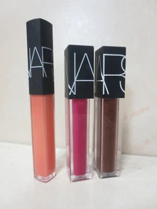 2 NARS VELVET LIP GLIDE 0.2OZ + 1 LIP GLOSS BRILLIANT 0.18OZ LOT OF 3 - Picture 1 of 1