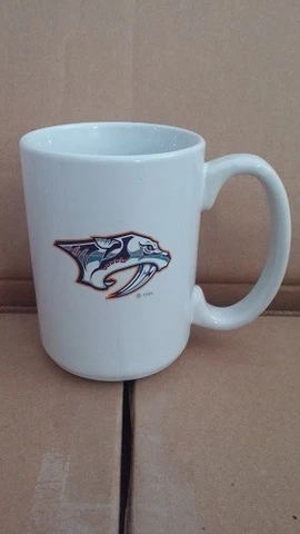 NEW NHL NASHVILLE PREDATORS 15oz CERAMIC WHITE COFFEE MUG Cover
