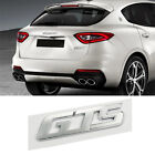 For Maserati GTS silver Rear Badge Emblem Look Deck lid Trunk decal