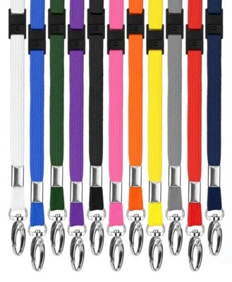 BREAKAWAY LANYARD Safety Premium Lanyards & Swivel Metal Clip ID Card Holder UK
