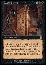 1x Cabal Shrine Odyssey MtG Magic Black Rare 1 x1 Card Cards