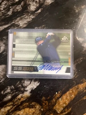 Colin Montgomerie scorecard signatures, upper deck, SP game Used autograph 2003 - Image 1 of 2