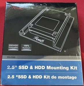 Rosewill RX-C200 2.5" SSD / HDD Aluminum Mounting Kit  Up To 9.5 MM Of HT NEW - Picture 1 of 2