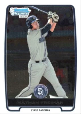 2012 Bowman Chrome Prospects Nathan Freiman San Diego Padres #BCP4 - Image 1 of 2