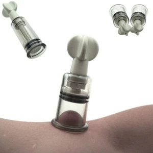 Vacuum Twist Nipple Enlargement Rotary Cupping NO Pump Suction Enlarger Lot - Picture 1 of 14
