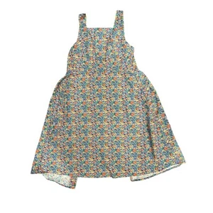 Vintage Lanz Originals Canvas wie Blumen Schürze mit Taschen hinten zum Binden Einheitsgröße - Bild 1 von 7