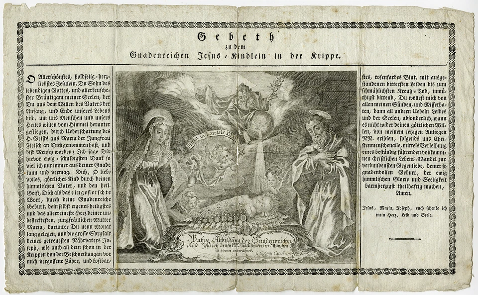 Antique Print-RELIGION-PILGRIMAGE-MUNICH-CHRIST-INFANT-Rosch-ca. 1770 - Image 1 of 1