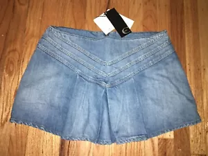JUST CAVALLI GONNA DENIM ITALY DAMEN ROCK GRÖSSE 46 NEU 225 $. - Bild 1 von 6