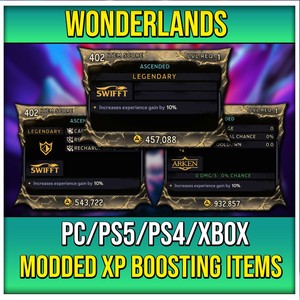 💥XP BOOSTING ITEMS💥 Tiny Tina's Wonderlands Level 1 Modded Gear (PC/XBOX/PS)