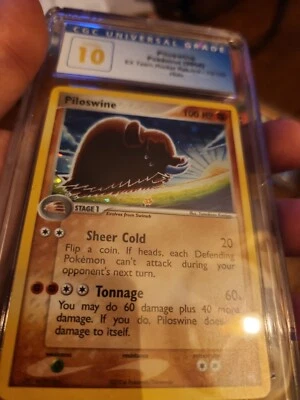 (POP 1) Piloswine Holo CGC 10 PSA  13/109 EX Team Rocket Returns Pokemon TCG  - Image 1 of 4