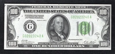 FR 2151-G 1928-A $100 FRN FEDERAL RESERVE NOTE CHICAGO, IL CHOICE UNCIRCULATED - Image 1 of 2