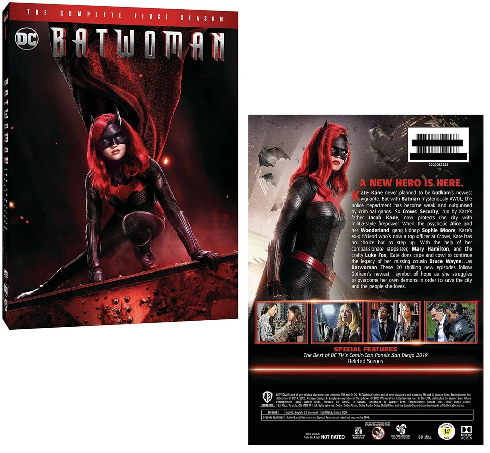 BATWOMAN 1 (2019-2020) Ruby Rose TV Action Season Series - NEW Eu Rg2 DVD not US - Image 1 of 1