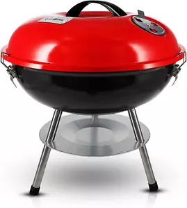 Gas One 14in Portable BBQ Grill w/ 3-Point Locking Lid & Dual Vent for Camping - Picture 1 of 8