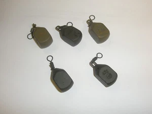 Korda 5 x Carp fishing leads SQUARE PEAR SWIVEL 3.5oz - Picture 1 of 1