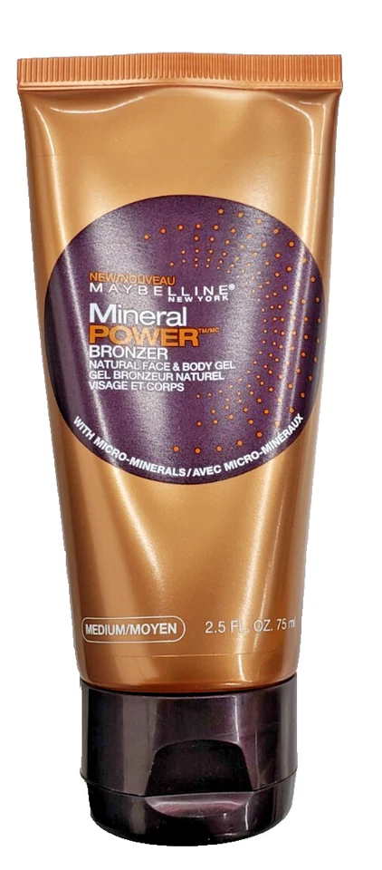 NEW Maybelline Mineral Power Bronzer Natural Face & Body Gel- Medium 2.5 oz - Image 1 of 1
