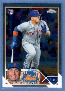 2023 Topps Chrome Francisco Alvarez Rookie Card #203 Mets RC QTY - Picture 1 of 2