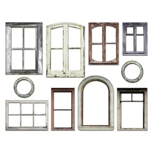 Tim Holtz Idea-ology Baseboard Frames 10pcs - Windows TH94248 - Picture 1 of 2