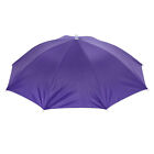 OD 27.2' Umbrella Hat, 1Pcs Oxford Single Layer Cap with Head Strip, Purple