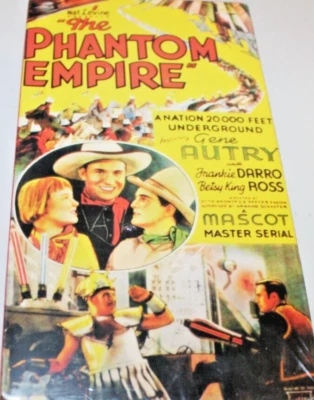 The Phantom Empire (New Sealed VHS, 2 Tapes) Gene Autry, Singing Western Sci-Fi - Image 1 of 2