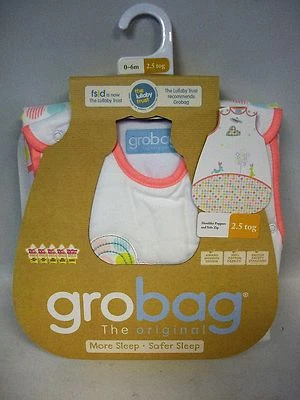 Grobag Babyschlafsack- Blossom Bunny- 2.5 Tog, 0 - 6 Monate