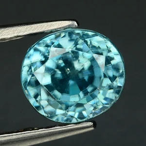1.51 Cts Blue Zircon Cambolite Sparkling Untreated Natural Gemstone - Picture 1 of 4