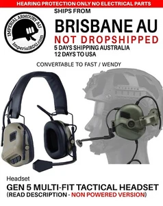 IBDU GEN 5 Tactical Helmet Headset for Walkie Talkie Non-Powered Version - Zdjęcie 1 z 11