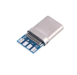 Type C USB 3.1 Connector Male Socket Plug To Solder Wire & Cable PCB Board - Afbeelding 1 van 8