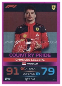 #322 CHARLES LECLERC (COUNTRY PRIDE) TURBO ATTAX PARALELO 2023 - Imagen 1 de 1