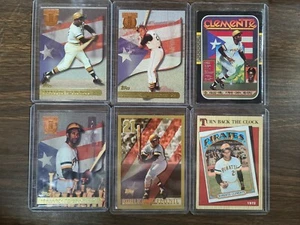 Roberto Clemente Lot(6) 1997 Tribute (4) 86 Leaf 87 Topps - Picture 1 of 2
