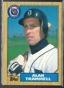 1987 Topps ~ Alan Trammell 687 Salón de la fama - Imagen 1 de 2