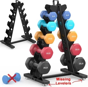 5 Tier Dumbbell Rack Stand Only, Weight Rack for Dumbbell Set A-Frame SEE PHOTOS - Picture 1 of 10