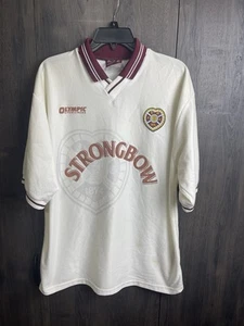 Camiseta de fútbol Heart Of Midlothian 1997 1998 Hearts Jersey adulto talla XL blanca - Imagen 1 de 13