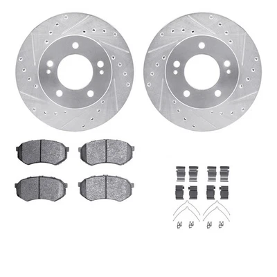 For Chrysler Conquest 87-89 Brake Kit Drilled & Slotted Front Brake Kit w Foto 1 de 2