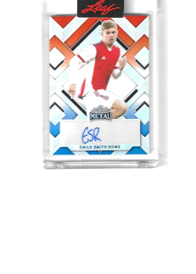 2022 Leaf Soccer Red White Blue Premier League Fulham Emile Smith Rowe Auto /15 - Image 1 of 1