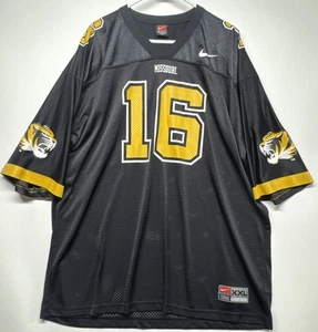 Vintage Nike Team Issue Missouri Tigers Mizzou #16 Fußball Gold Trikot XXL 2XL - Bild 1 von 19