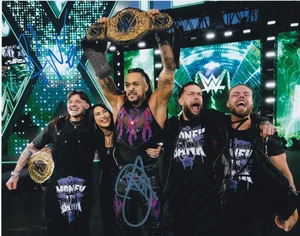Judgement Day (WWE) **FIRMADA A MANO** foto 8x10 ~ Rea, Damian, Finn, JD - Imagen 1 de 1