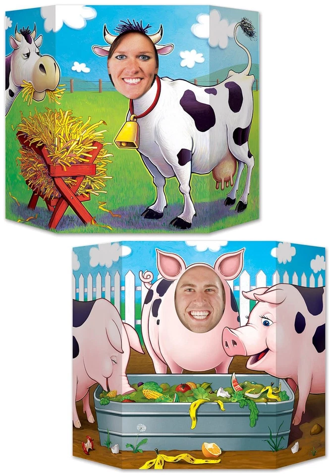 Foto de Barnyard Friends utilería de tamaño 3' 1" x 25" para Halloween - Beistle Foto 1 de 1