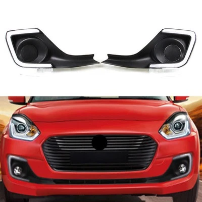 LED Daytime Running Lights DRL Amber White Indicator Fit Suzuki Swift 2017-2023 - Image 1 of 4