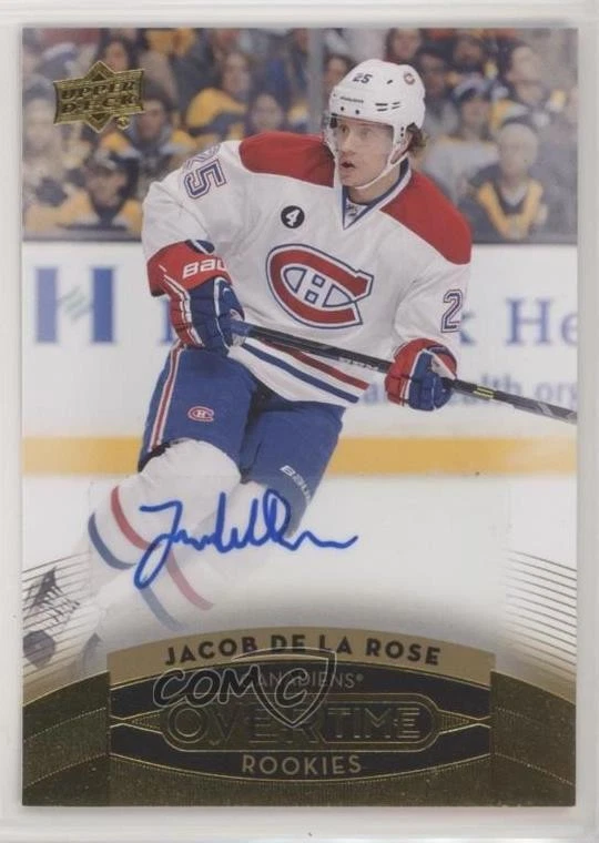 2015 Upper Deck GTS Overtime Rookies Gold Foil Jacob De La Rose Rookie Auto RC - Image 1 of 2