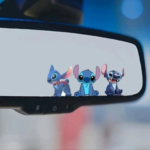 Stitch Car Rearview Mirror Decals Self-Adhesive PVC - Bild 1 von 5