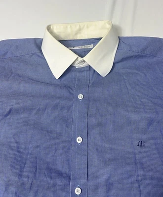 Turnbull & Asser Dress Shirt Blue French Cuff England Men's 16. - Image 1 of 4