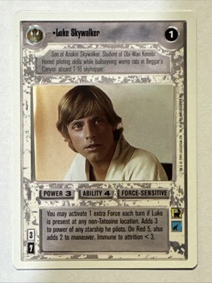 Star Wars CCG Luke Skywalker Premiere (Unlimited) SWCCG - Image 1 of 2