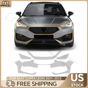 For Seat Cupra Leon 2021-2023 Front Bumper Precut Paint Protection Film (PPF) - Picture 1 of 20