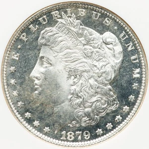Morgan Dollar 1879-S NGC MS-66 Proof-like! Old Brown Slab. Superb Proof-like Gem - Picture 1 of 4