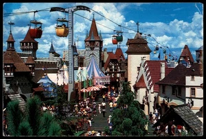 Vintage Walt Disney World Fantasyland Skyway Postcard with Cable Cars - Picture 1 of 2