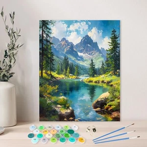 Paint by Numbers Kit DIY Canvas Painting Set for Adults Kids Home Decor Gift DIY - Picture 1 of 7