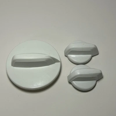 Juego de 3 perillas de lavadora Roper W10453946 W10453947 para modelo RTW4640YQ1 Armana WP Foto 1 de 4